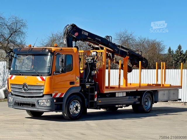 Żuraw samochodowy MERCEDES-BENZ ATEGO 1324 * HIAB 144 B - DUO + Bohrgerät * TOP