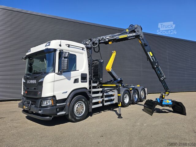Haakarmsysteem Scania G460 XT 8x4/4 / PALFINGER EPSILON + CONTAINER S...