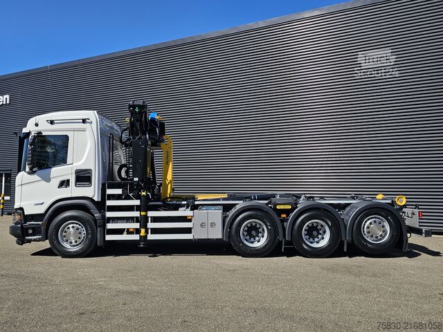 Haakarmsysteem Scania G460 XT 8x4/4 / PALFINGER EPSILON + CONTAINER S...