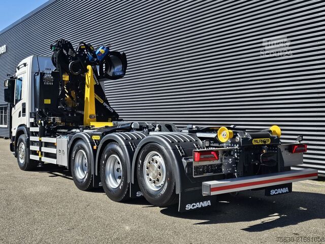 Haakarmsysteem Scania G460 XT 8x4/4 / PALFINGER EPSILON + CONTAINER S...