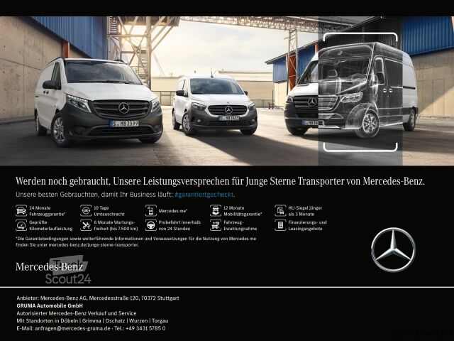 Ponyvával szerelt furgon Mercedes-Benz Sprinter 319 CDI L2+SCHIEBEPLANE +AUTOM+MBUX+NEU