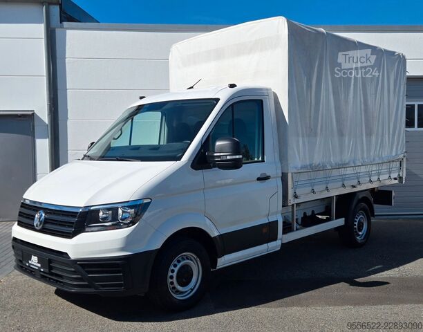 Furgão cortina de lona VW Crafter 35 Pritsche + Plane mittellang RWD AHK