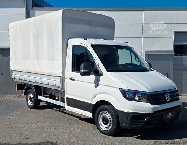 Furgão cortina de lona VW Crafter 35 Pritsche + Plane mittellang RWD AHK