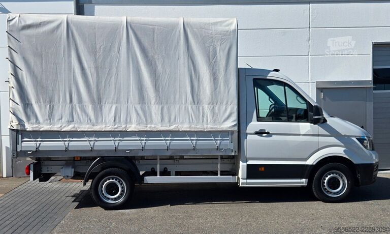 Furgão cortina de lona VW Crafter 35 Pritsche + Plane mittellang RWD AHK