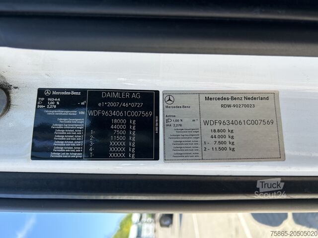 Volume SCM Mercedes-Benz Actros 1842 Bigspace / 771 dkm / Mega / New Tac...