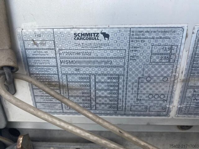 Posuvné plachty Schmitz Cargobull SCB*S3T / Coil / Tautliner / Disc Brakes