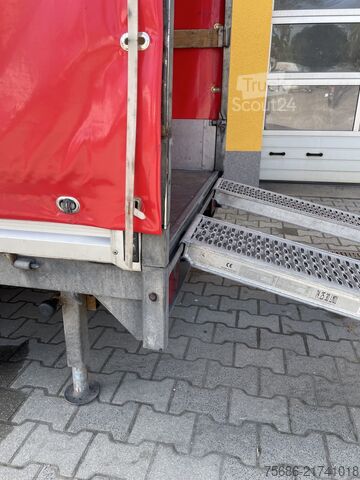 Open trailer with tarp SARIS PS 1513 Hochlader Plane Auffahrschienen
