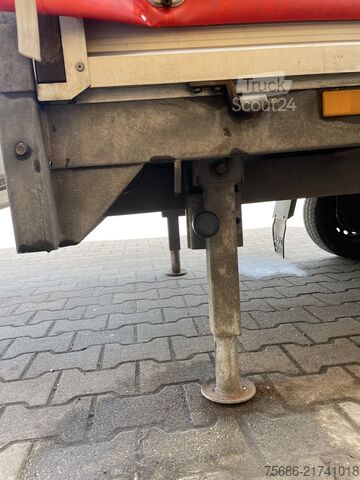 Open trailer with tarp SARIS PS 1513 Hochlader Plane Auffahrschienen