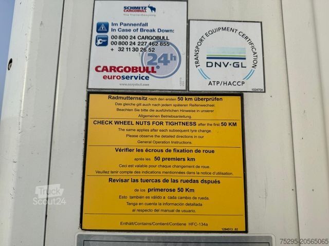 Semi-remorque frigorifique SCHMITZ CARGOBULL 3Achs Carrier1350 Innen2,85m Doppelsto FRC12/27