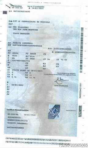 Semirimorchio frigorifero SCHMITZ CARGOBULL 3Achs Carrier1350 Innen2,85m Doppelsto FRC12/27