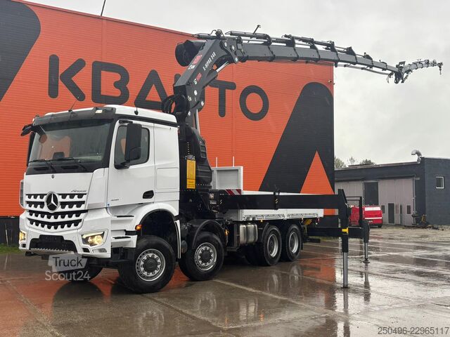 Ανοιχτό σώμα Mercedes-Benz Arocs 4151 8x8 HIAB 548E-8 + JIB + WINCH / PLAT...