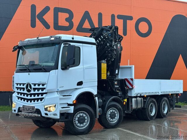 Ανοιχτό σώμα Mercedes-Benz Arocs 4151 8x8 HIAB 548E-8 + JIB + WINCH / PLAT...