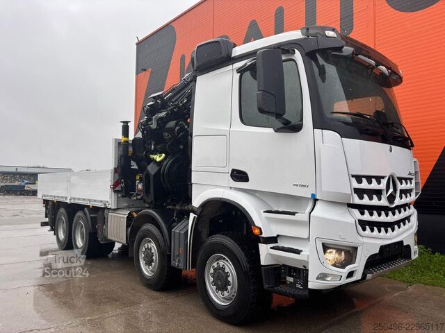 Ανοιχτό σώμα Mercedes-Benz Arocs 4151 8x8 HIAB 548E-8 + JIB + WINCH / PLAT...