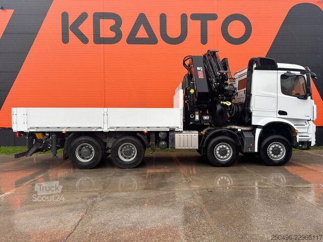 Ανοιχτό σώμα Mercedes-Benz Arocs 4151 8x8 HIAB 548E-8 + JIB + WINCH / PLAT...