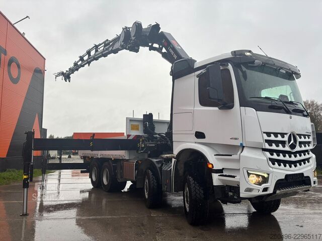 Ανοιχτό σώμα Mercedes-Benz Arocs 4151 8x8 HIAB 548E-8 + JIB + WINCH / PLAT...