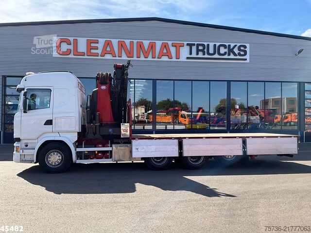 Camión grúa Scania R 490 8x4 Euro 6 Retarder HMF 60 Tonmeter laadk...
