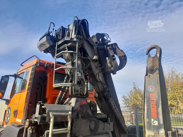 Abrollkipper mit Kran MAN TGS 26.500