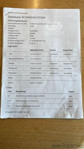 Tipvogn UNIMOG U435 Kipper mit Reifendruckregelanlage