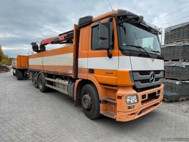 Autolaadkraan MERCEDES-BENZ Actros 2541 6x2 Pritsche Heckkran Palfinger PK