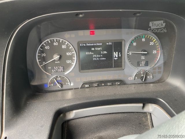 Macara montată pe camion MERCEDES-BENZ Actros 2541 6x2  Pritsche Heckkran Palfinger PK