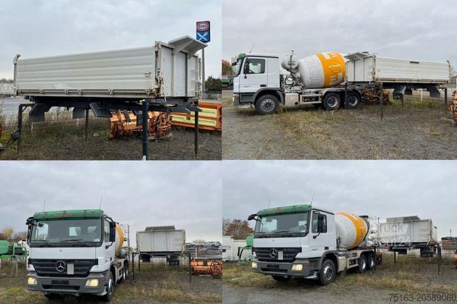 Kamion z zamenljivo nadgradnjo MERCEDES-BENZ Actros 2644 6x4 3-Achs Kipper Mischer+Kipper