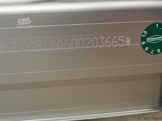 κουβούκλιο ρυμουλκούμενο Böckmann TL-AL 2111/10 Plane Eco XXL Kastenanhänger gebre