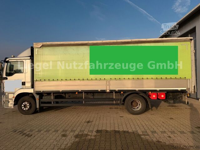 Tenteli düz yataklı kamyon MAN TGM 15.290 *Luft Luft*Klima*LBW*TÜV*SP*