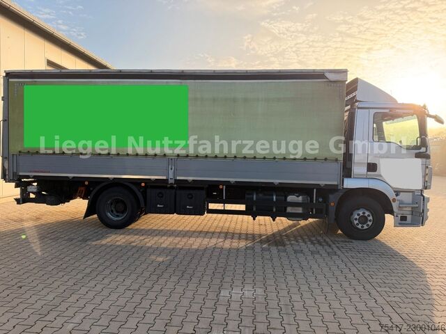 Tenteli düz yataklı kamyon MAN TGM 15.290 *Luft Luft*Klima*LBW*TÜV*SP*