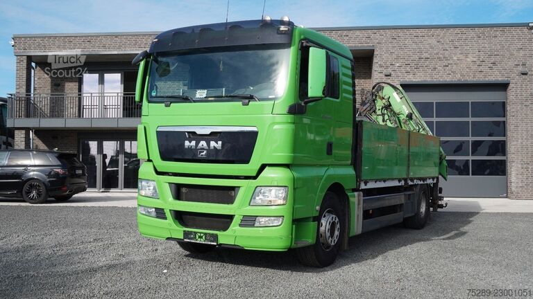 Düz kasa kamyon MAN TGX 18.400 4x2 BL Kran Pritsche Atlas