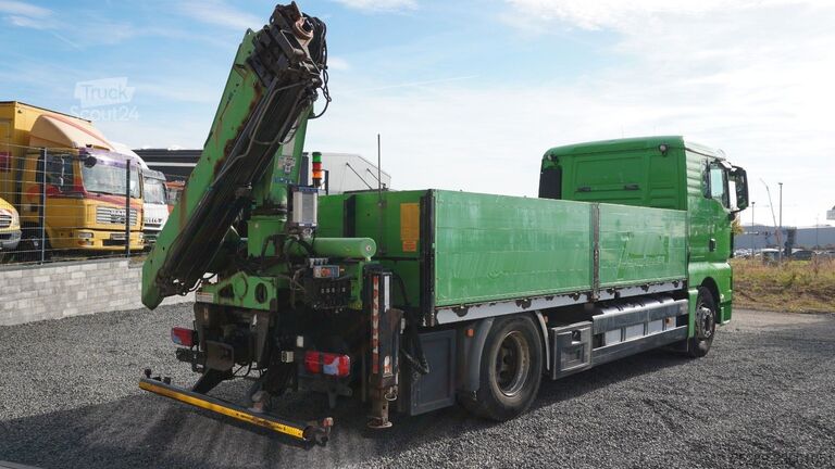 Düz kasa kamyon MAN TGX 18.400 4x2 BL Kran Pritsche Atlas