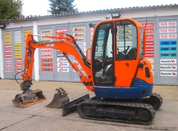 Mini ekskavatör JCB 8025 *2x Löffel* hydr. Grabenr.schaufel vgl 8026