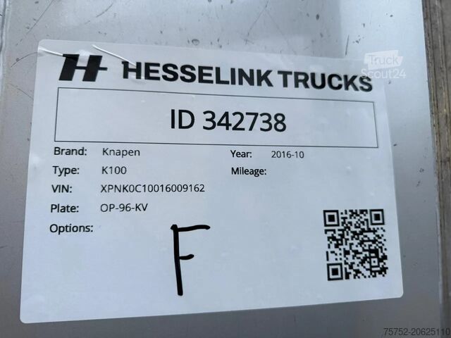 Rörligt golv Knapen Trailers K100 92m3 SAF Schijfremmen 92m3 APK 11-2026 10M...