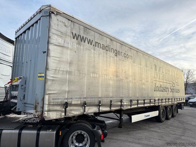 Öppen semitrailer med kapell KRONE 3 Achs Standard TÜV02/26 1.Hand Lasi-Zertifikat