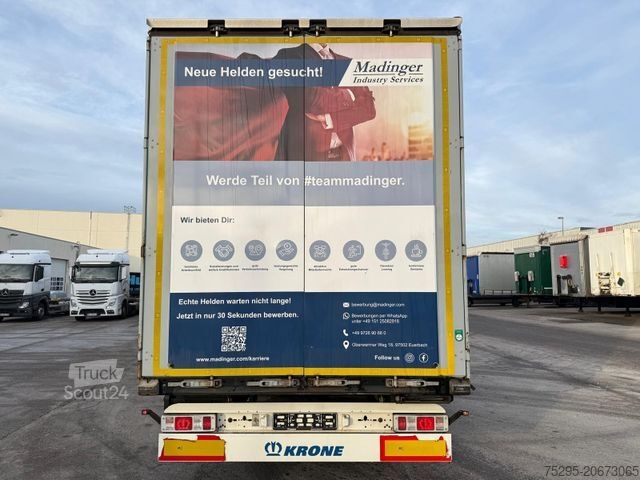 Öppen semitrailer med kapell KRONE 3 Achs Standard TÜV02/26 1.Hand Lasi-Zertifikat