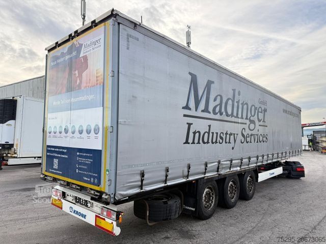 Öppen semitrailer med kapell KRONE 3 Achs Standard TÜV02/26 1.Hand Lasi-Zertifikat