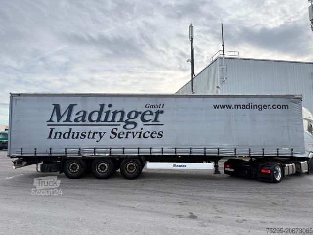 Öppen semitrailer med kapell KRONE 3 Achs Standard TÜV02/26 1.Hand Lasi-Zertifikat