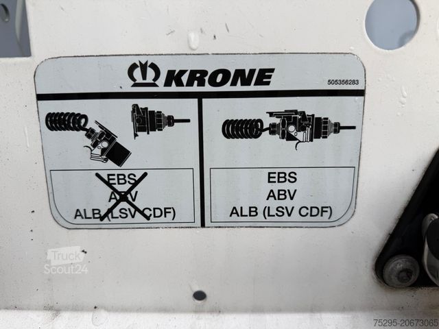 Öppen semitrailer med kapell KRONE 3 Achs Standard TÜV02/26 1.Hand Lasi-Zertifikat