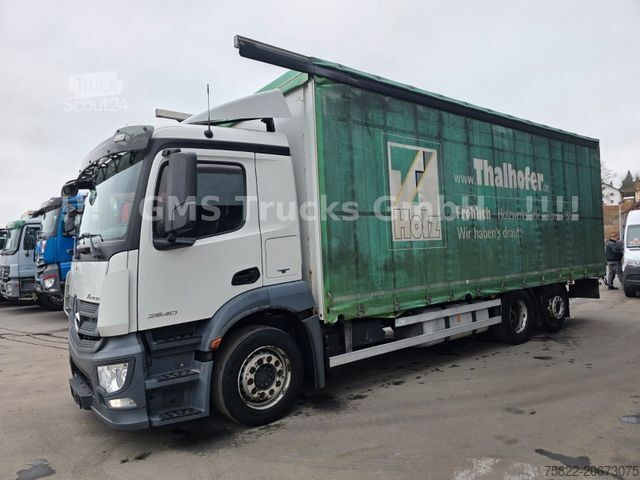 Valníkový nákladní automobil s plachtou MERCEDES-BENZ Antos 2540 / Lenkachse / Load 15,3ton