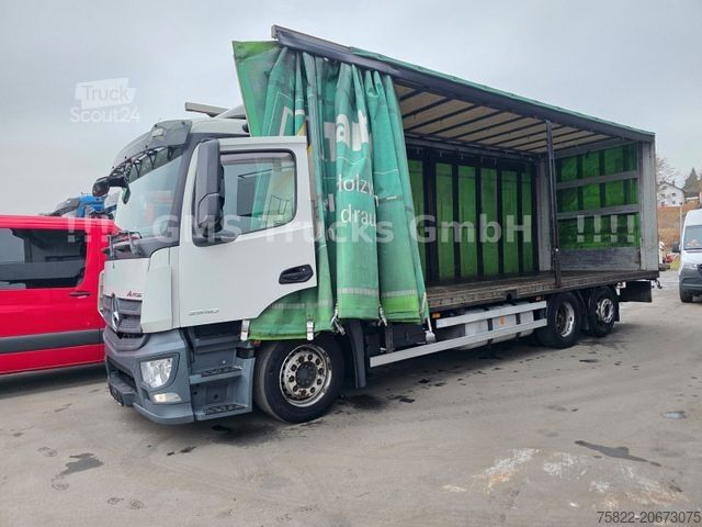 Valníkový nákladní automobil s plachtou MERCEDES-BENZ Antos 2540 / Lenkachse / Load 15,3ton