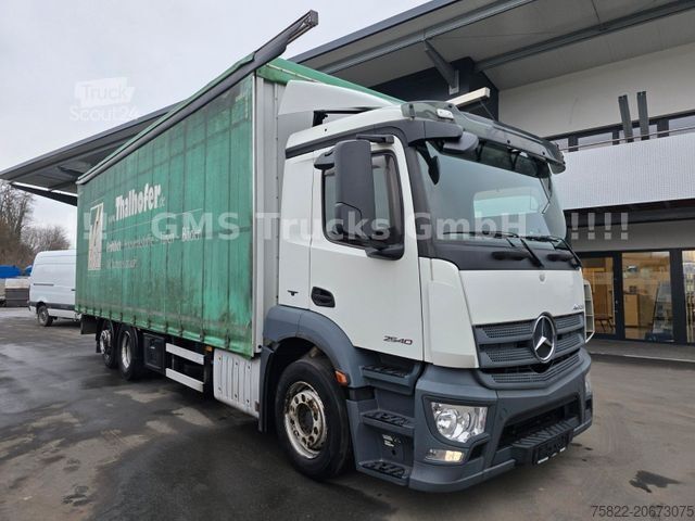 Valníkový nákladní automobil s plachtou MERCEDES-BENZ Antos 2540 / Lenkachse / Load 15,3ton