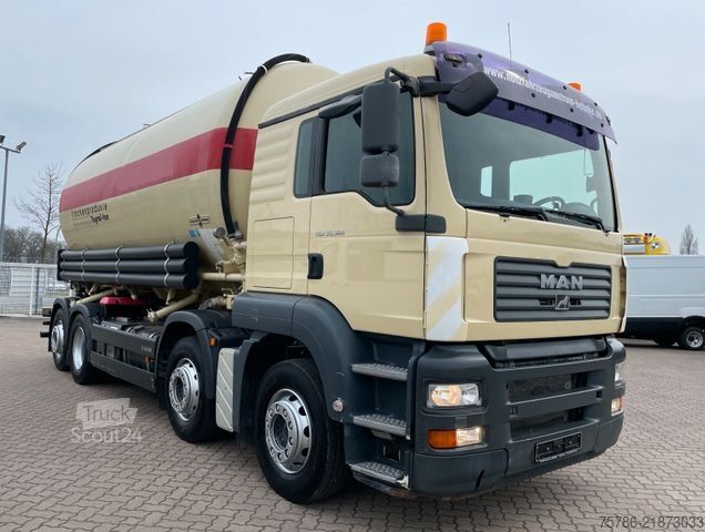 Tankbil MAN TGA 35.360 BL 8x2-4/ Spitzer Silo/ 23000 l/ AC