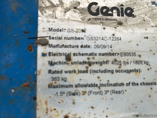 Scherenhubtisch Genie GS-2032 (8 m)