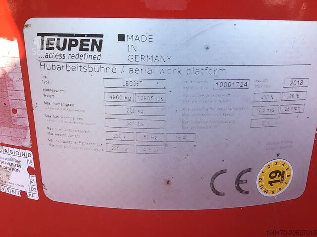 Plate-forme de travail araignée Teupen Leo 36 T (36m)