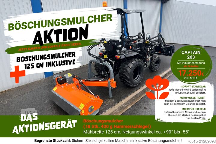 جرار Catpain 263 25 PS Traktor Schlepper FL Böschungsmulc