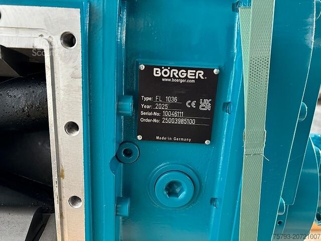 Technique du lisier Börger FL 1036 Hydraulisch Leichtbau Gewichtsoptimiert (stehend o. hängend)