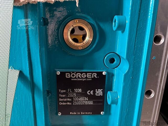 Technique du lisier Börger FL 1036 Hydraulisch Leichtbau Gewichtsoptimiert (stehend o. hängend)