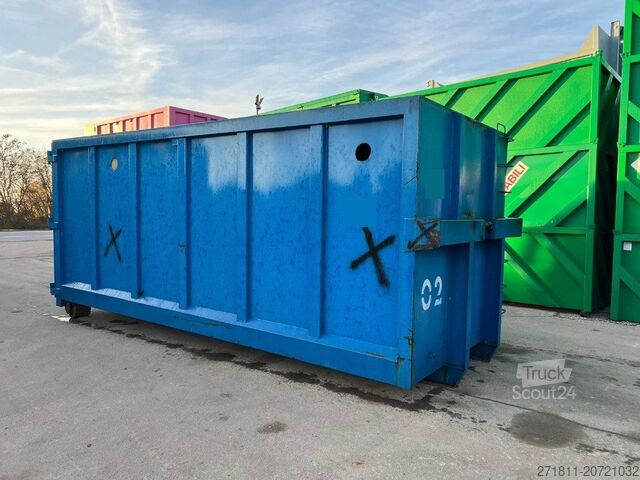 Roll-off container CONTAINER SCARRABILE USATO CON TETTO FISSO