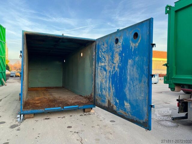 Roll-off container CONTAINER SCARRABILE USATO CON TETTO FISSO