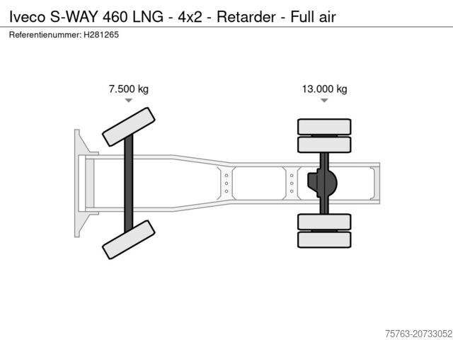 Standaard-SZM Iveco S-WAY 460 LNG - 4x2 - Retarder - Full air
