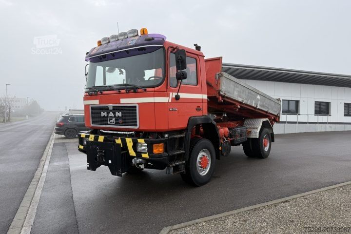 Three-sided tipper truck MAN 19.372 FA 4x4 Moser / Swiss-Vehicle